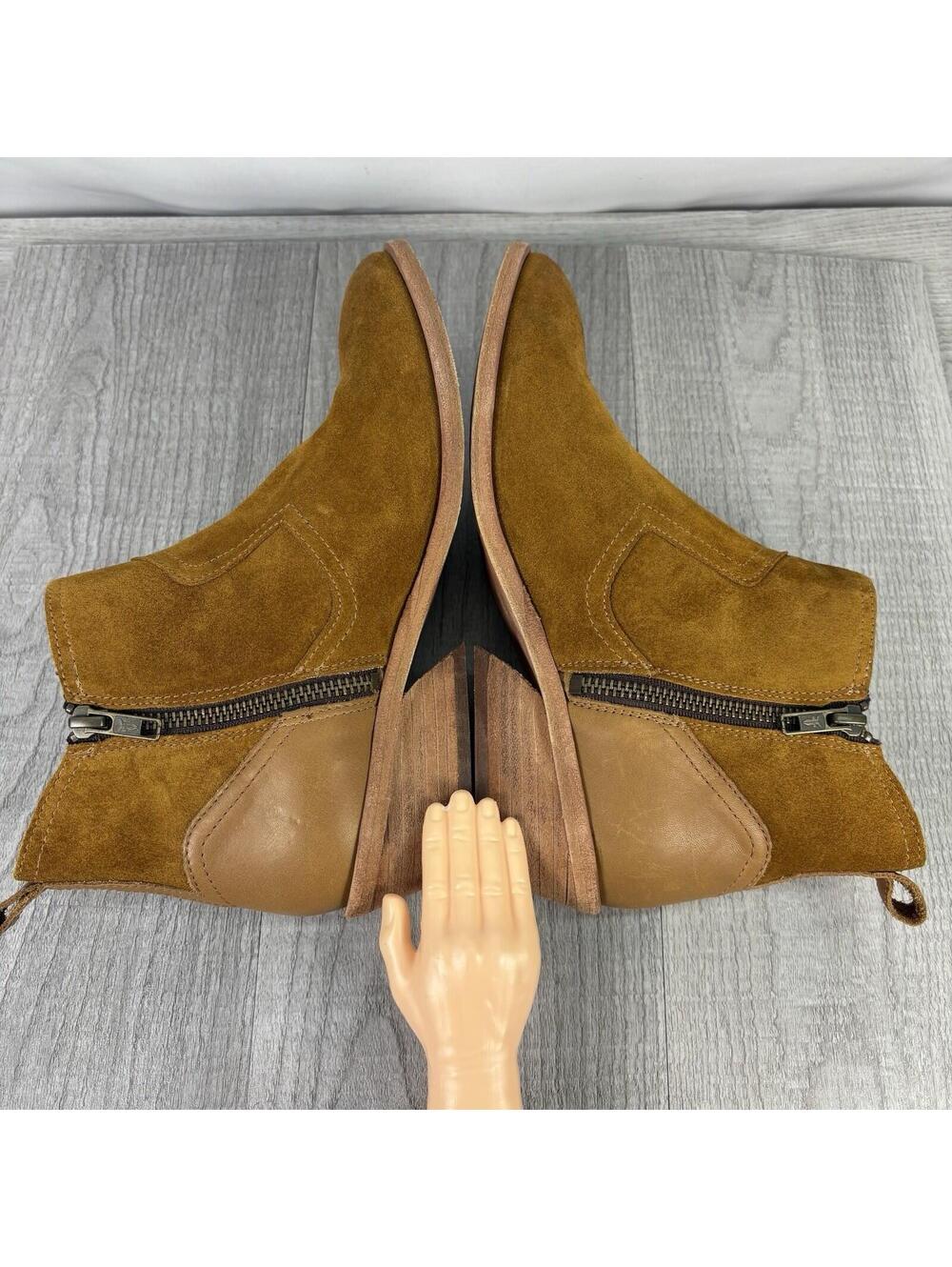 Frye Farrah Floral Suede Leather Ankle Boots 6.5 Women’s-Boho Chic Vibes!- - Picture 5 of 13